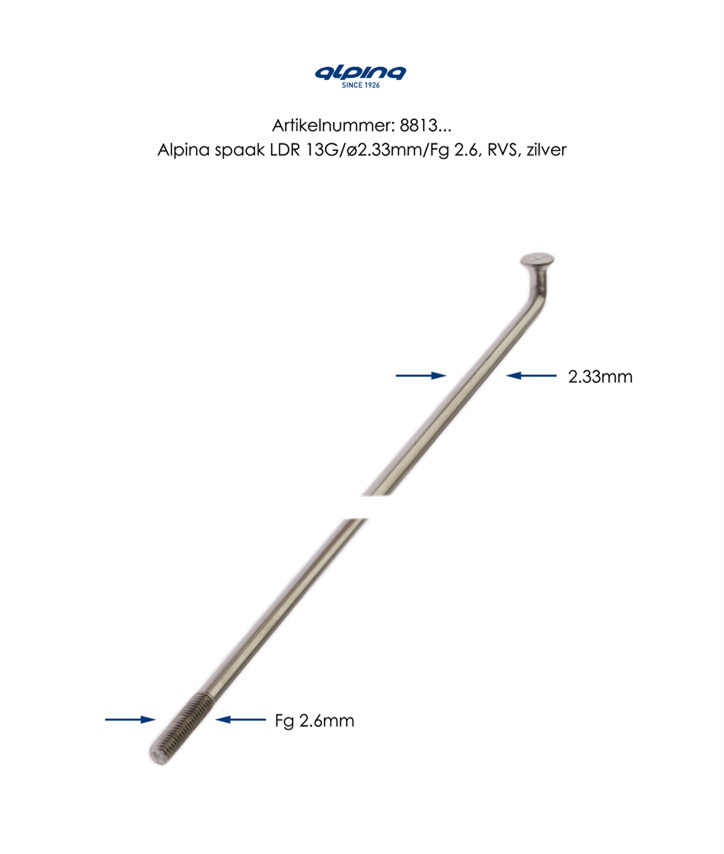 Spaken Alpina RVS 13-294 bez Nippel