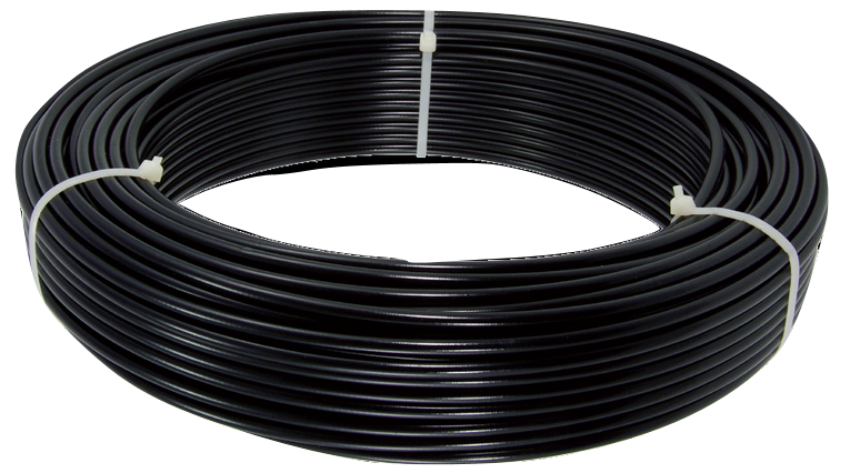 Cavo per esterni per ingranaggi saccon 5 mm in teflon nero 150 metri DX150