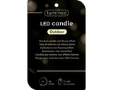 Decoris led buiten kaars ijzer h6.5cm groen