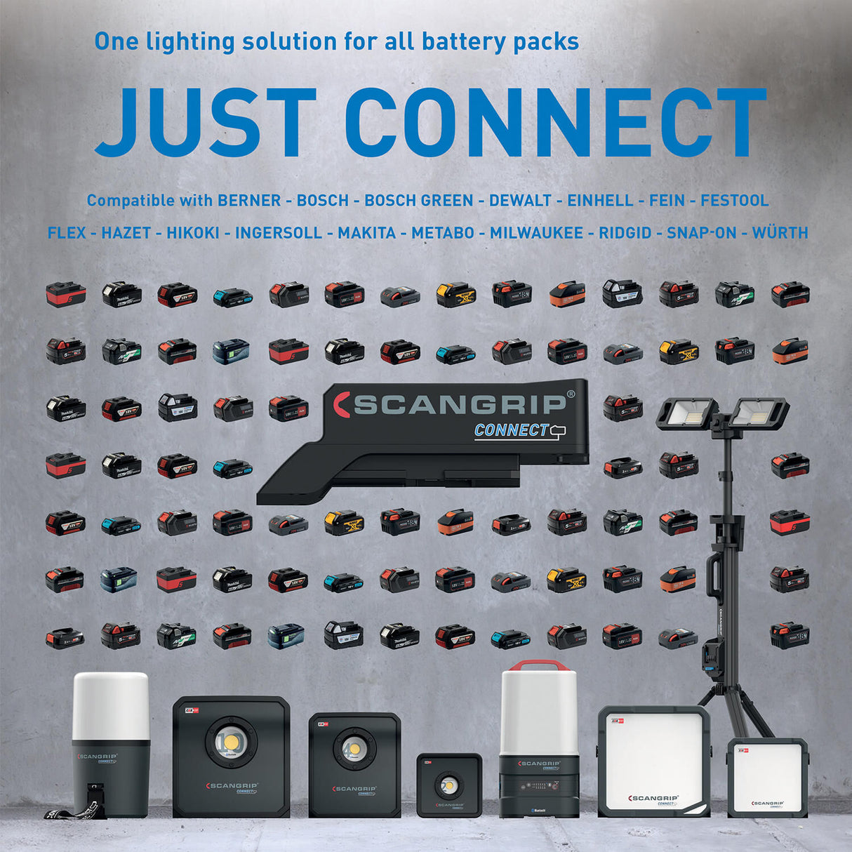Scangrip adapter connector