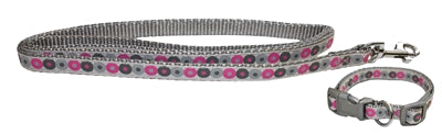 Little Rascals Puppy Collar with Line Pink