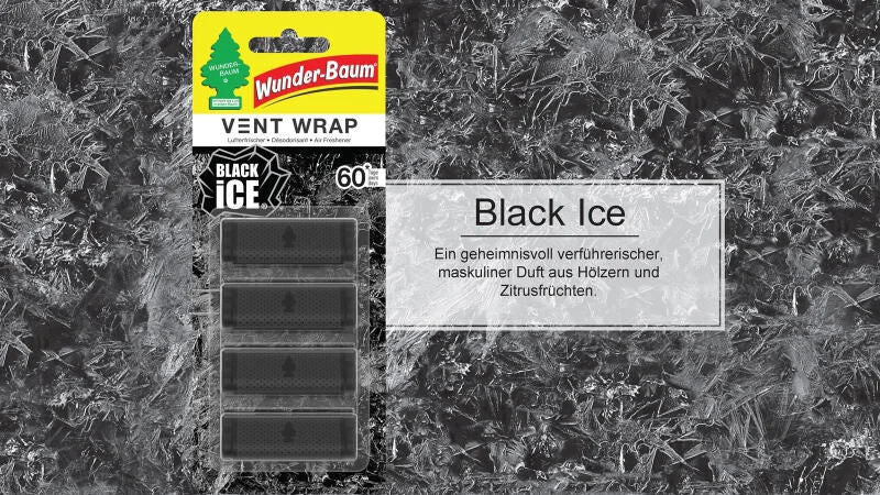 Wunder-baum geurbomen luchtverfrisser vent wrap air freshener vent black vent wrap