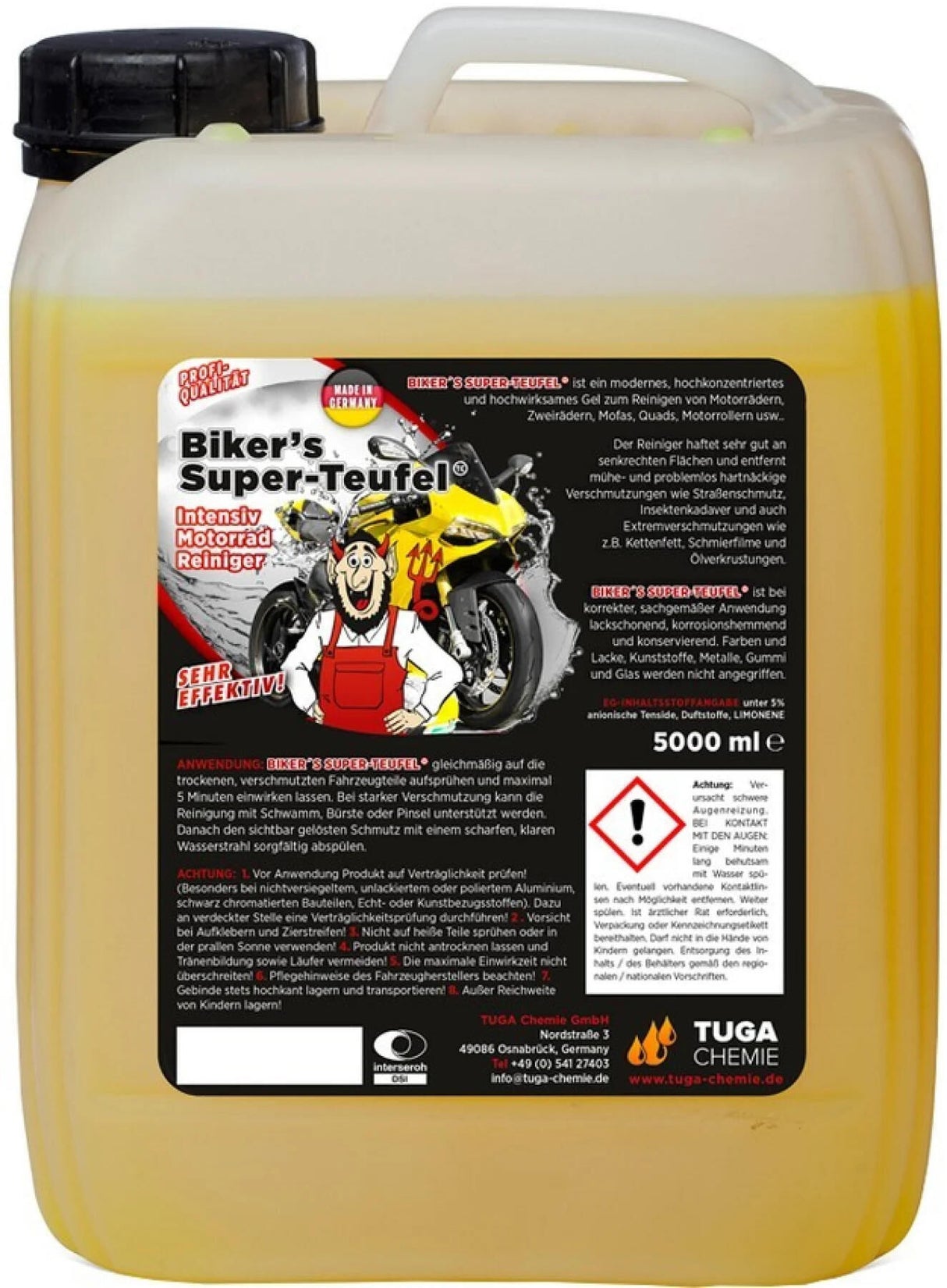 Tuga chemie reiniger biker's super-teufel bikers super devil 5l tuga