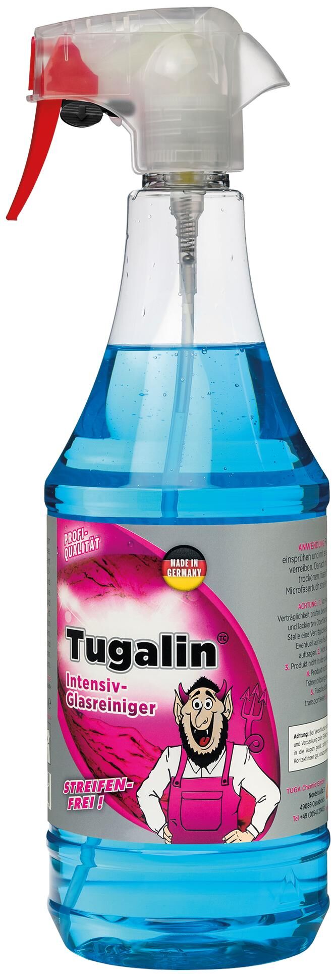 Tuga chemistry tuga devil cleaner tugalin nano glass cleaner glass cleaner 1 ltr. tuga