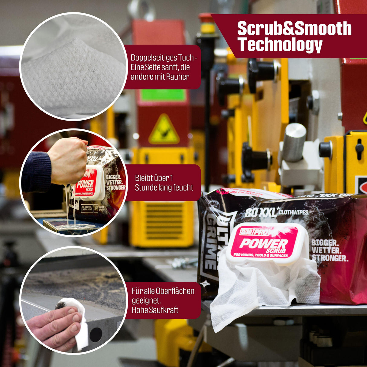 Ultragrime ® reinigingsdoek pro schrobdoek . power scrubbing cloth ult grime pro, 1pk. a 80pcs.