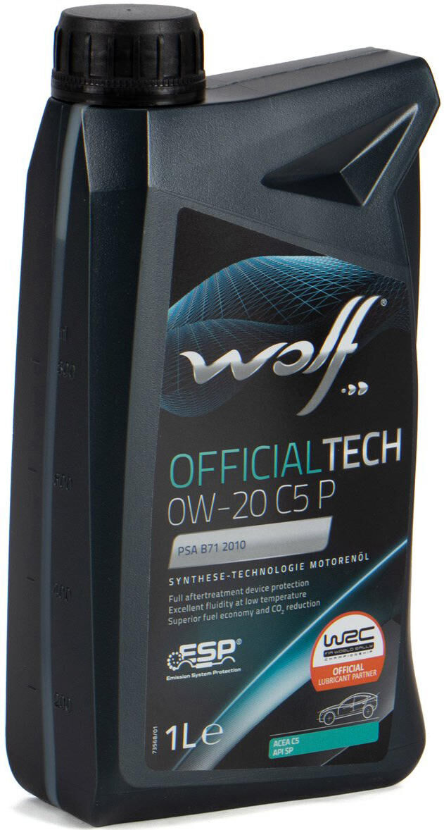 Wolf motor oil officialtech c5p . motoroil 0w20 1l offi.tech c5p