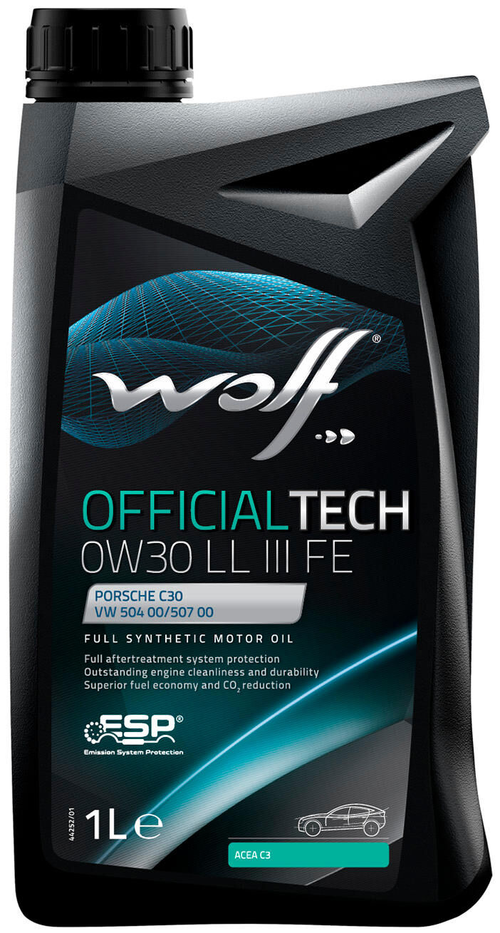 Wolf motorolie officialtech ll iii fe . motoroil 0w30 1l off.tech ll iii fe