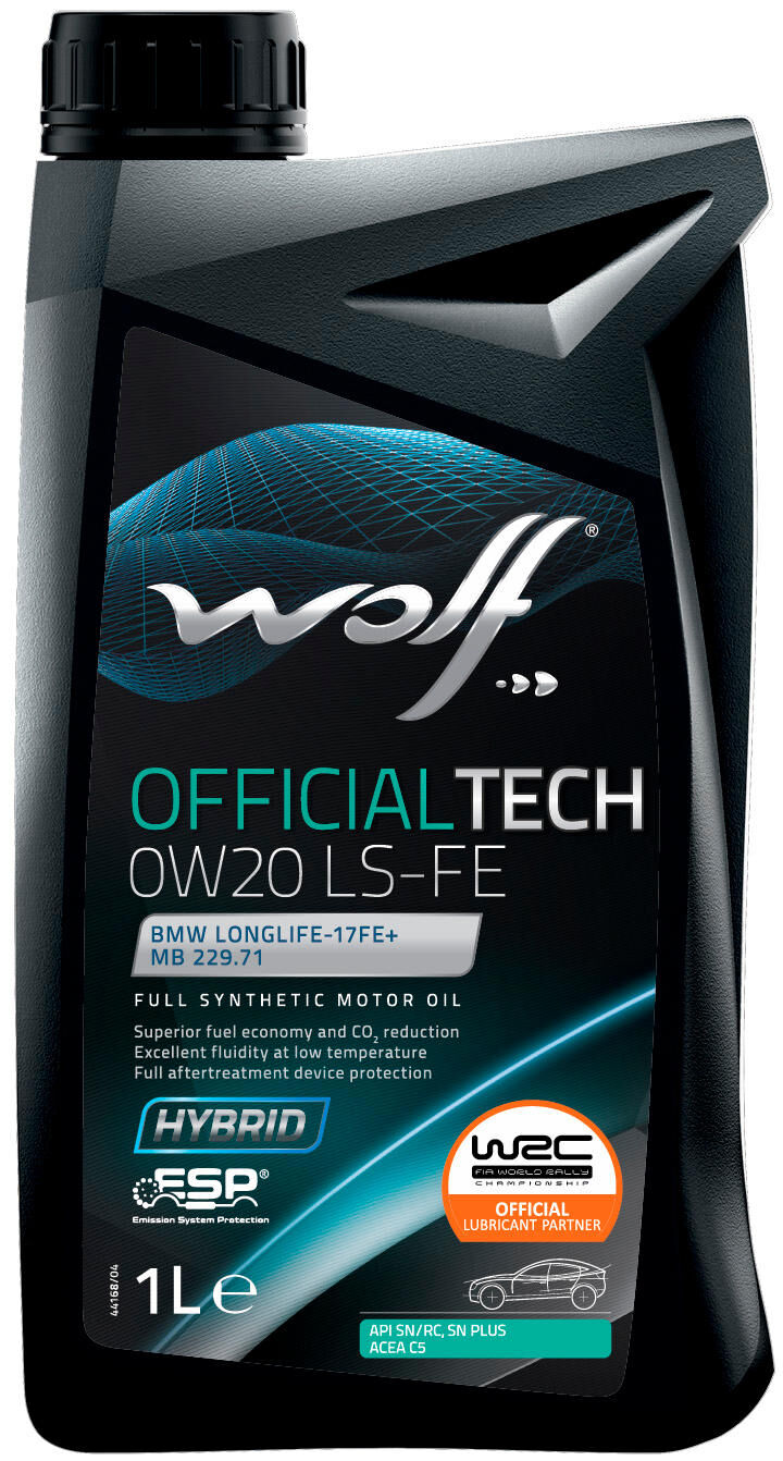 Wolf motorolie officialtech ls fe .