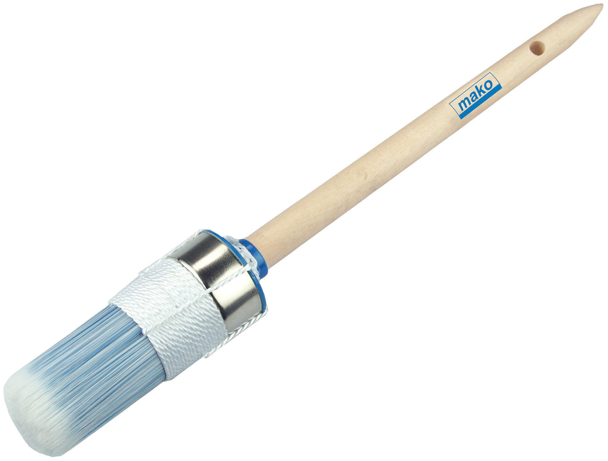 Mako hecht ronde kwast, industrie, goede kwaliteit, lichte mantel. ring brush paints, gr.4 , all-in-one bristle