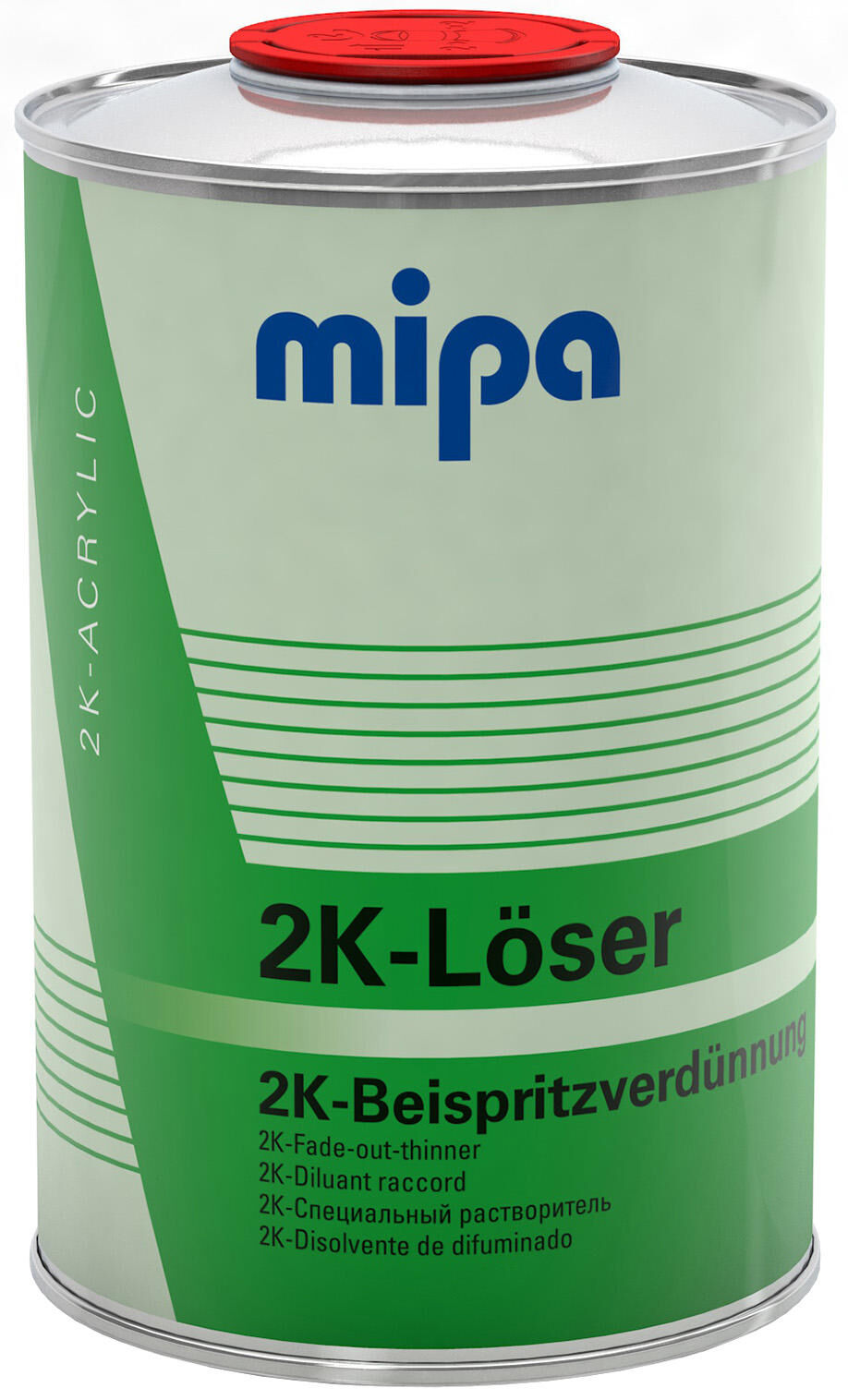 Mipa thinner 2k-löser 2k-loeser beispritzverdue 1ltr.