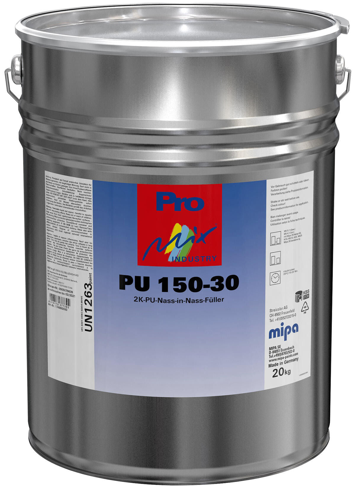 Mipa vulmiddel voor grondverf pu 150-30 .