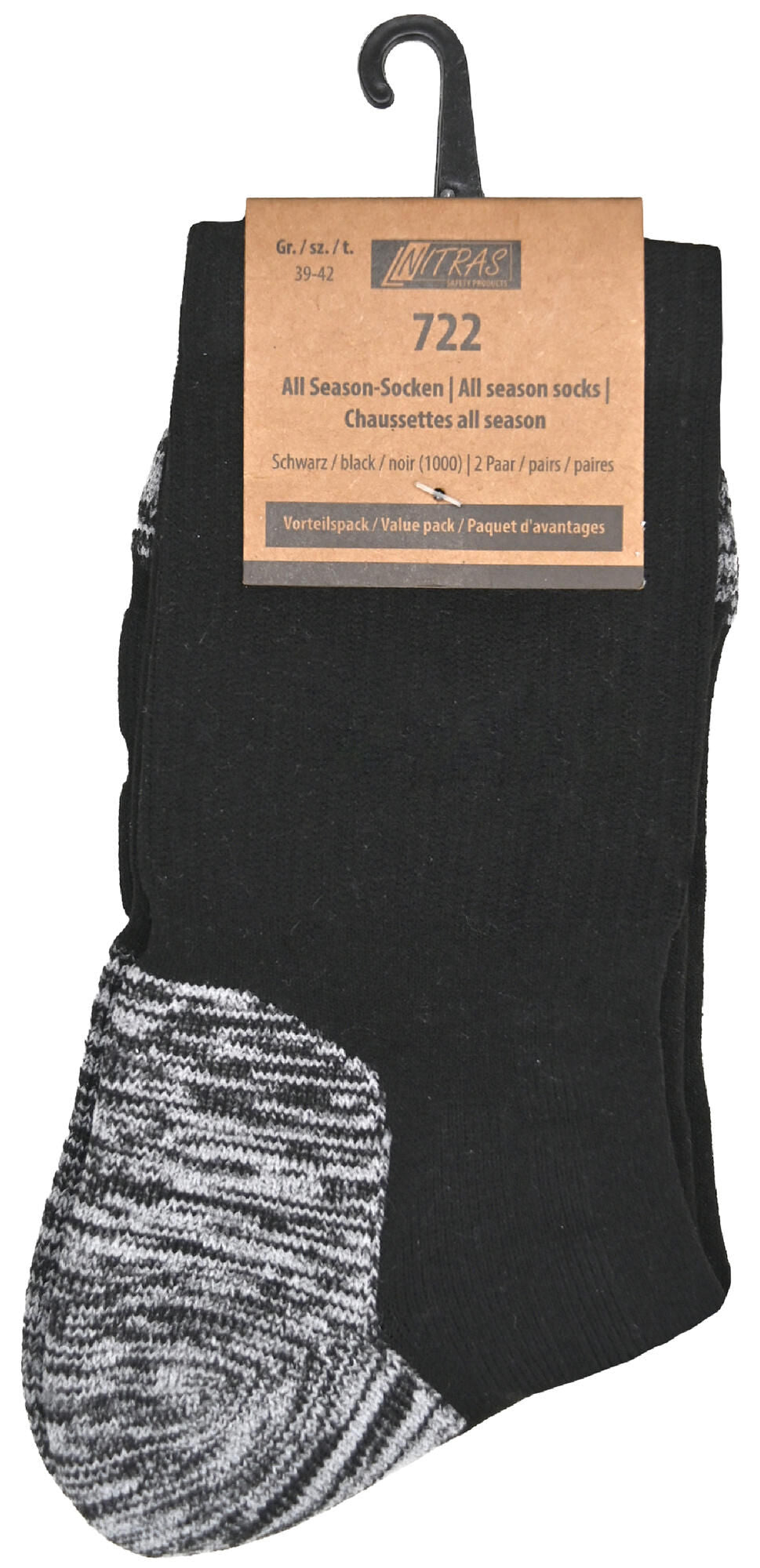 Nitras safety nitras sokken voor alle seizoenen alls. socks sw gr. 39-42 nitras 1pk with 2 pairs