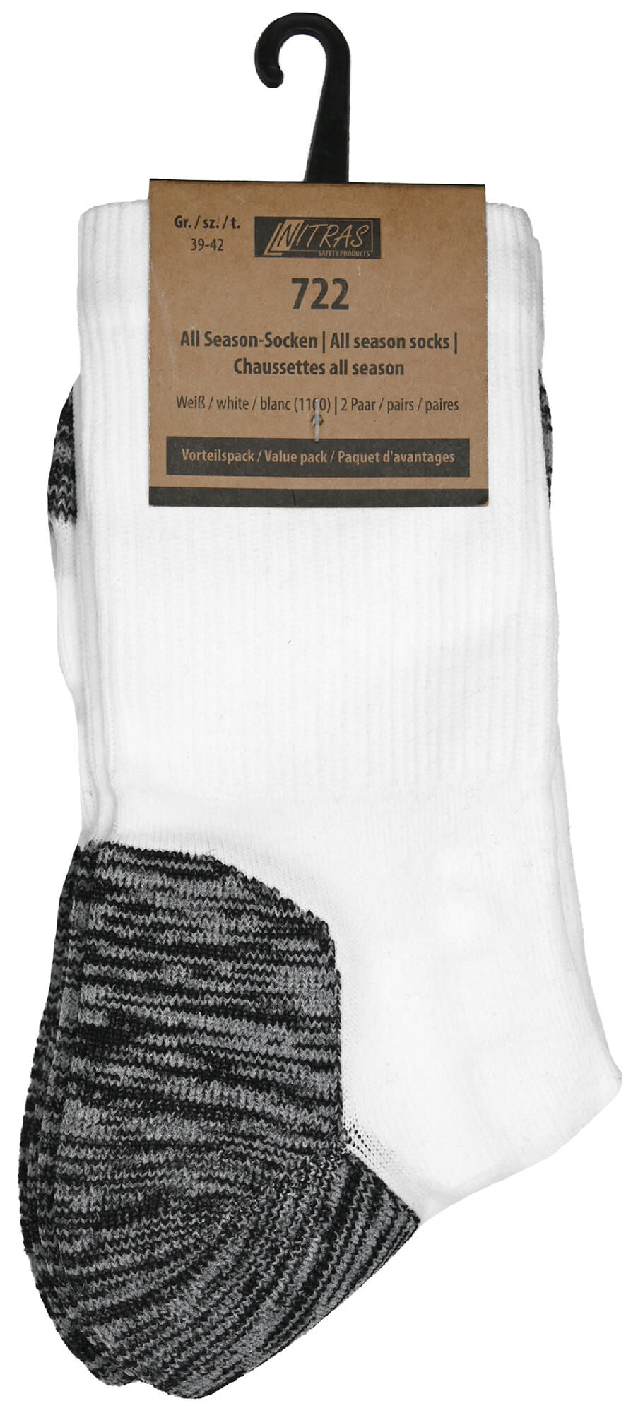 Nitras safety nitras sokken voor alle seizoenen alls. socks we gr. 39-42 nitras 1pk with 2 pairs