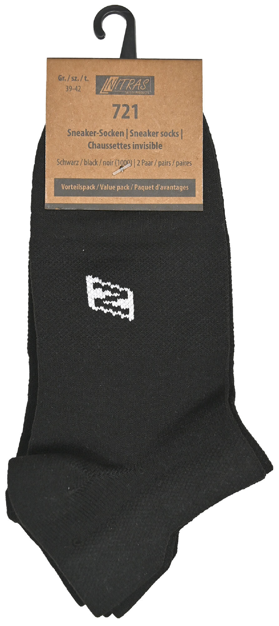Nitras safety nitras sokken sneaker sneaker-sock.sw gr.35-38 nitras 1pk with 2 pairs