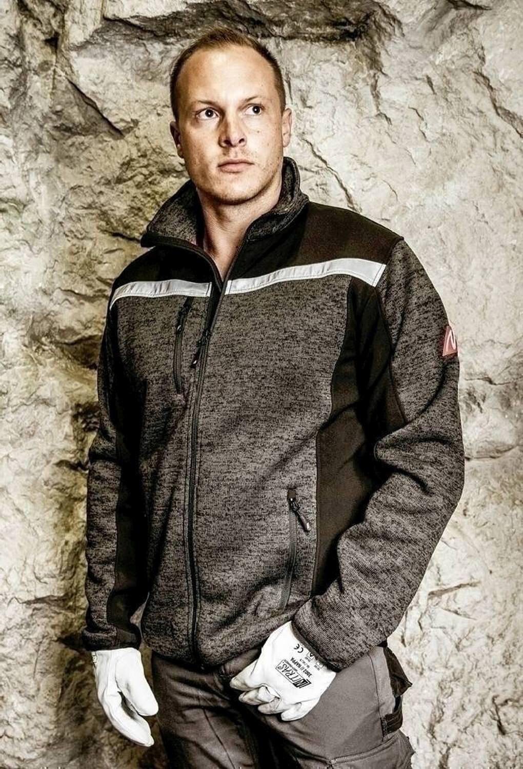 Nitras safety Nitras softshell jacket motion tex plus knitted softshell jacket. motion tex plus black