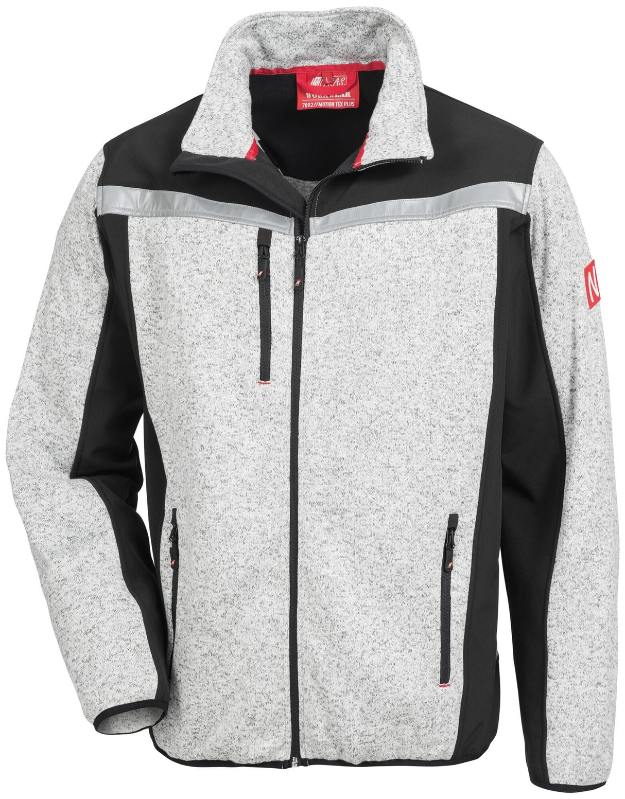 Nitras safety nitras softshelljas motion tex plus knitted softshell jacket. motion tex plus gray
