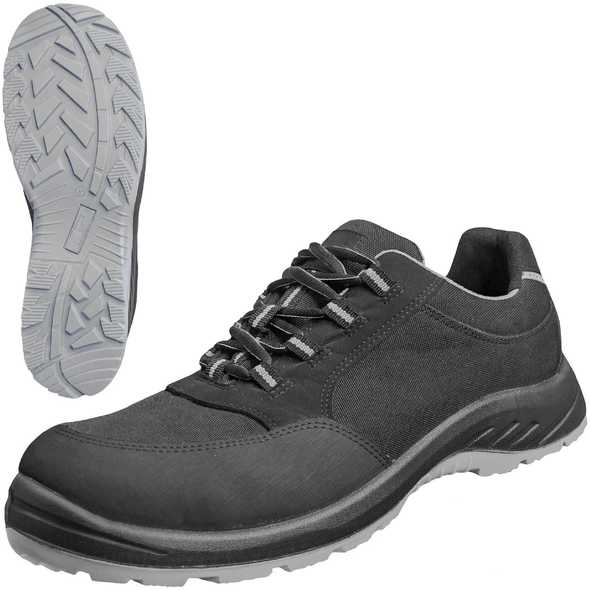 Nitras safety nitras lage schoen solid step safety shoes gr. 45 nitras solid step gray