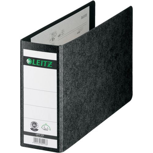 Ordner Leitz 1076 картон a5 хоризонтална ширина 7,7 см дупка за палеца гръбче етикет форс
