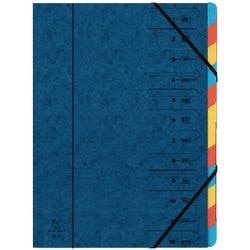 Exacompta sorting files 5222z blue A4