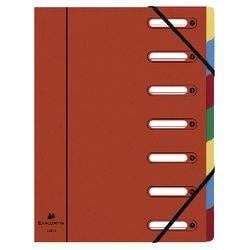 Exacompta Accordion File 55075e 7 Pockets Red
