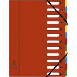 Exacompta 55125e red A4 cardboard sorting file