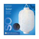 Lumineo led solar lantaarn ø20-h30cm wit