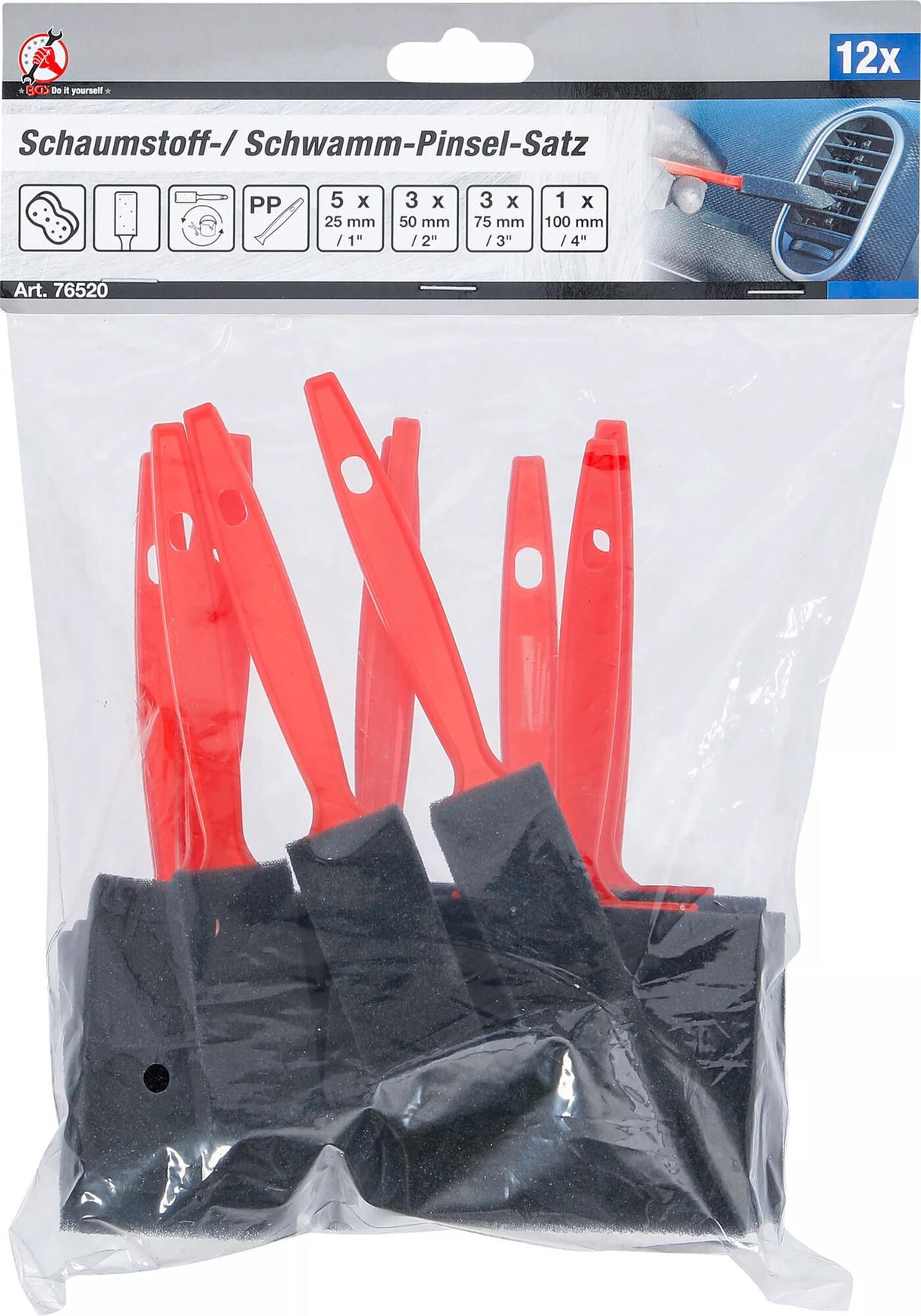 Bgs technic penselen set schuim spons penselen . foam brushes set bgs