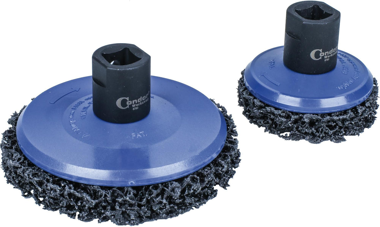 Condor wielnaaf reinigingsset grinding discs set 65+105mm 2-piece.