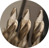 Pro set speciaalboren stb4329 step twist drill set per 4-10mm 5 pcs.