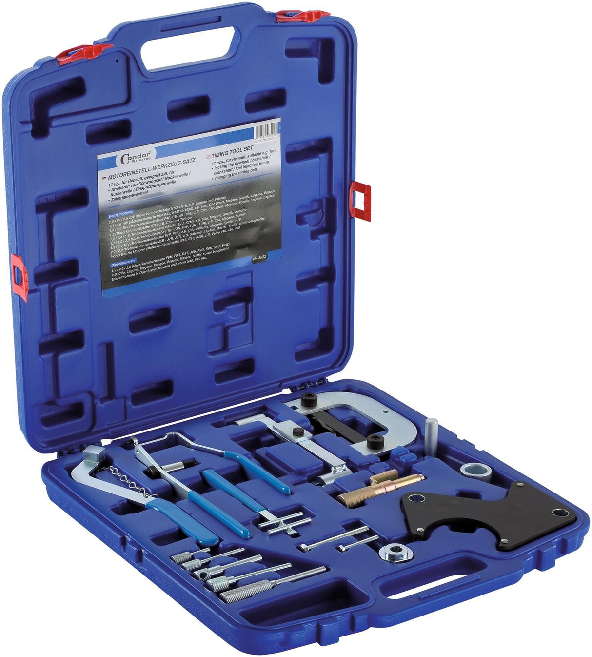 Condor gereedschapsset voor motortiming 3522 .