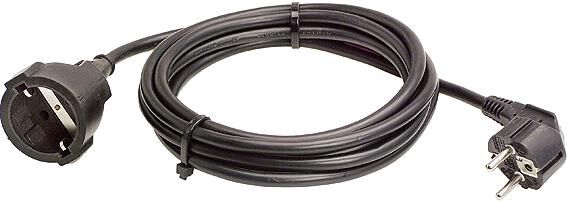 As-schwabe as schwabe verlengkabel plastic sheathed cable black l 5m