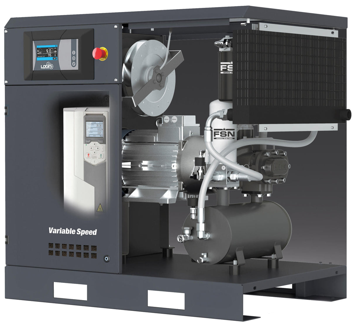 Aircraft compressor ak-max 7.5-10-270 k vs (ie3). compressor ak-max 7.5-10-270k vs