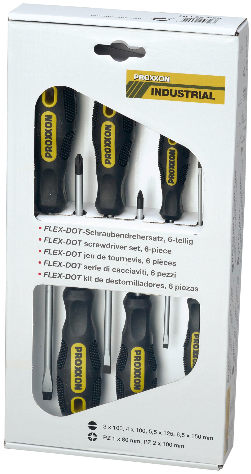 Proxxon schroevendraaierset flex dot screw driver sets 6-te. schl.+kreuz.(pz)