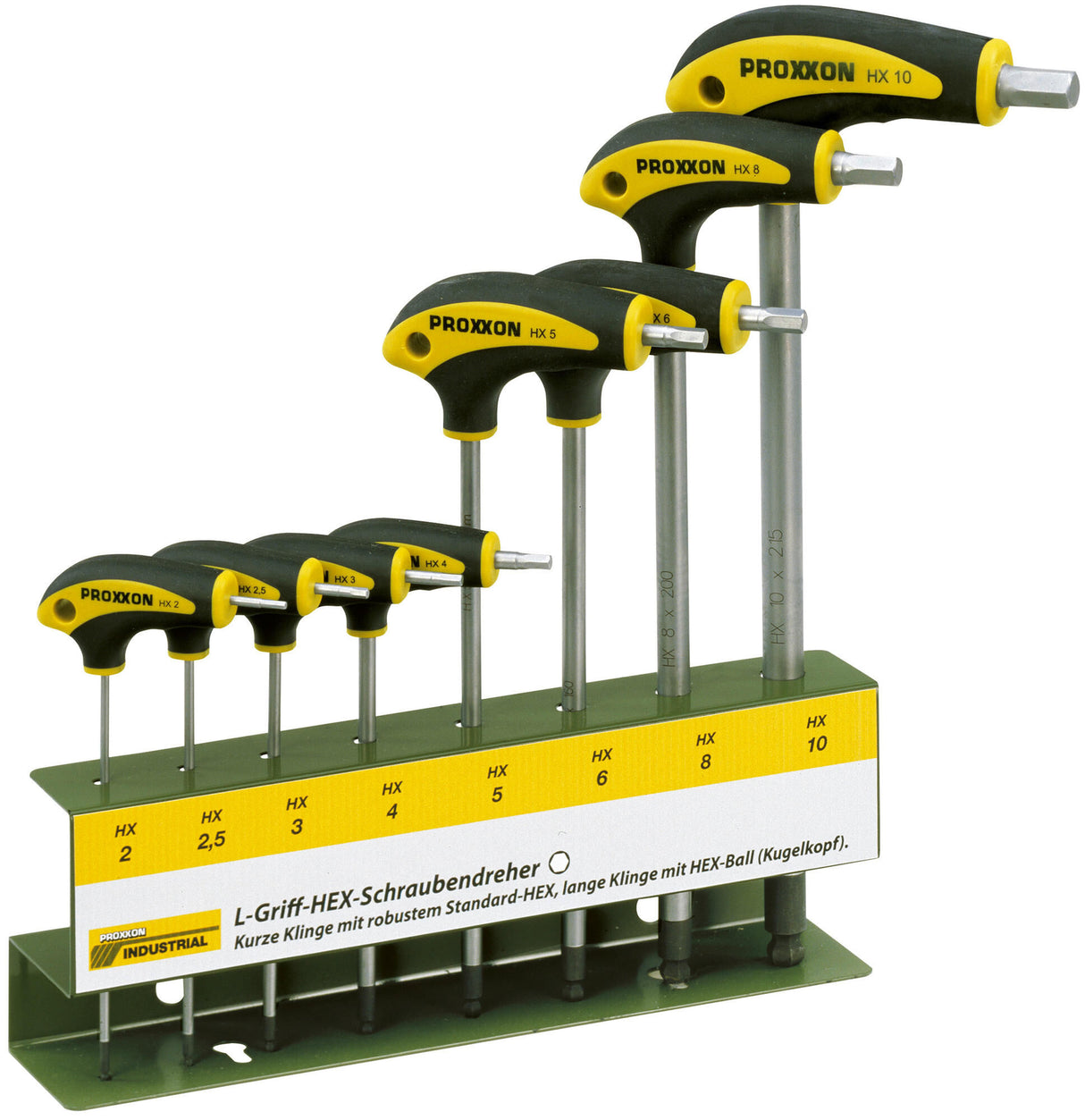 Proxxon binnenzeskant hoeksleutel set screwdrivers. 8 pcs. inside-6-edge