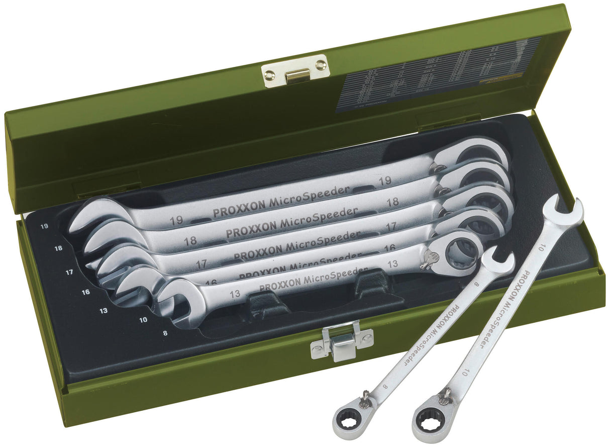 Proxxon ratchet wrench set microspeeder ratchet wrench set 6-piece