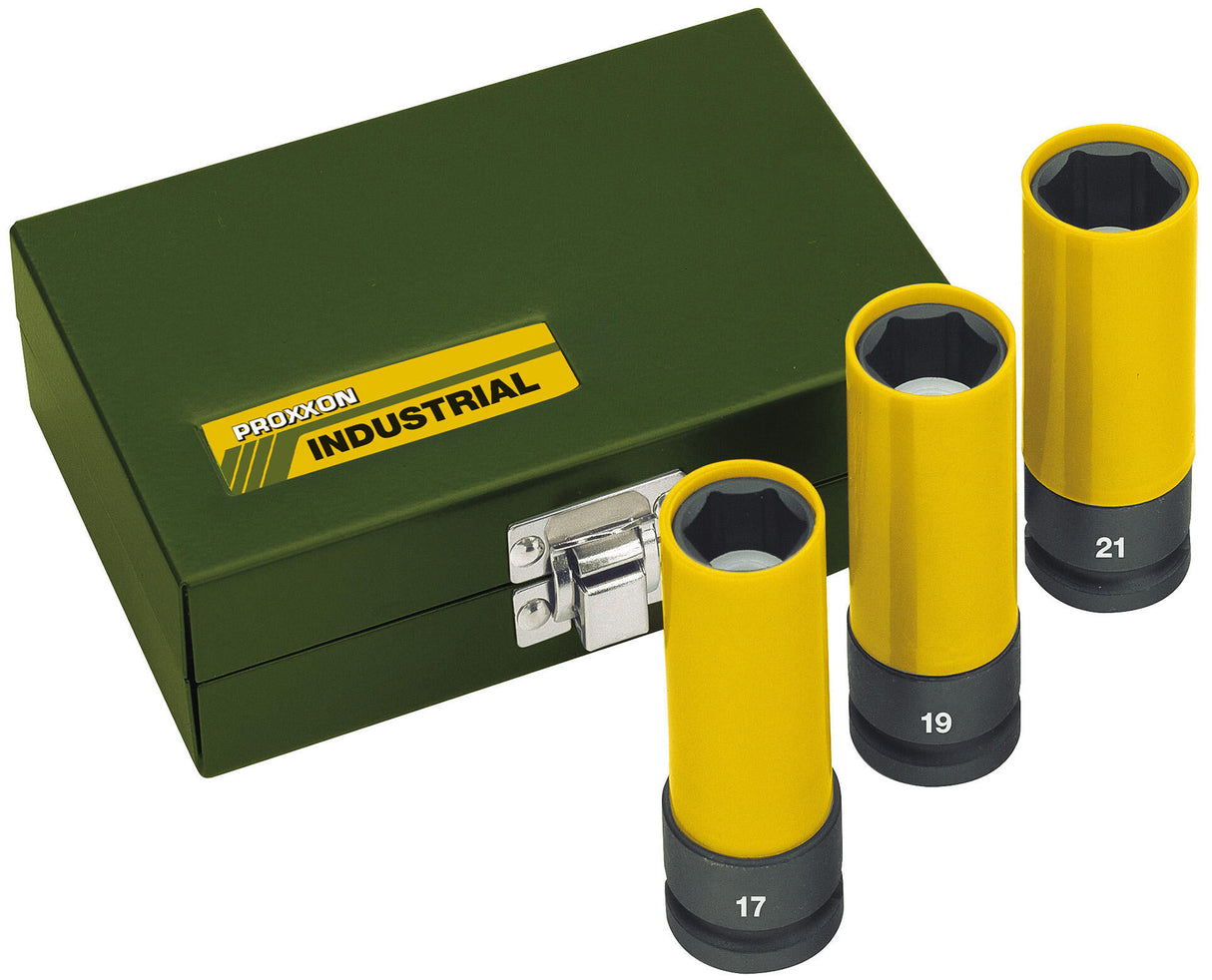 Proxxon wheel nut socket wrench impact wheel nut set 1 2 (17,19,21mm)