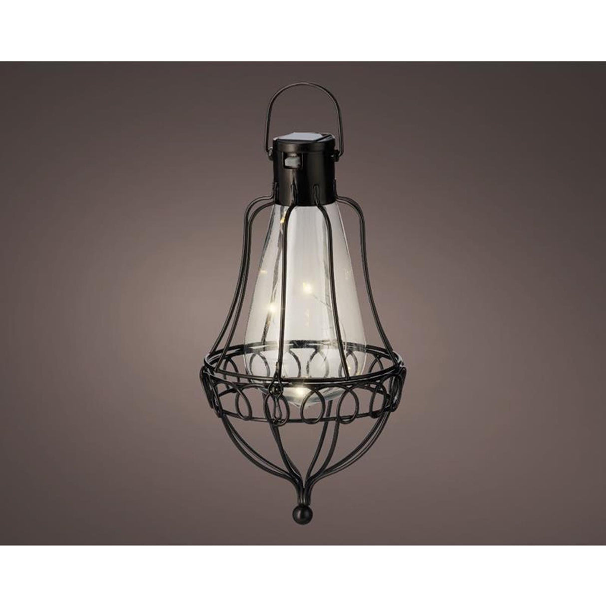 Lumineo led solar hanglamp h21cm zwart