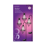 Lumineo LED Solar Laterne Set Metall 4-Stéck