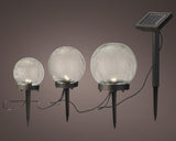 Lumineo solar stake lys dia12-h12cm 3 lamper
