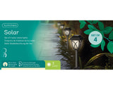 Lumineo solar lamp h33cm set van 4