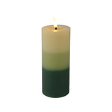 Lumineo LED vela chama efeito gradiente 15cm verde