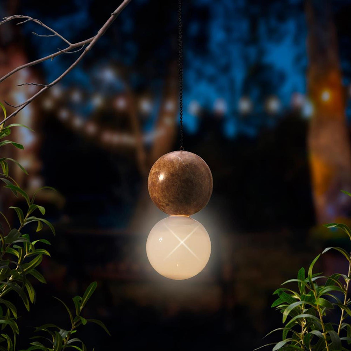 Lâmpada solar Lumineo suspensa l20cm
