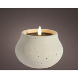 Lumineo led kaars vlameffect dia12cm creme