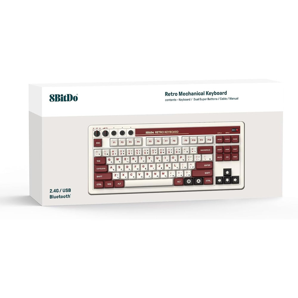 Edición familiar del teclado mecánico retro 8bitdo.