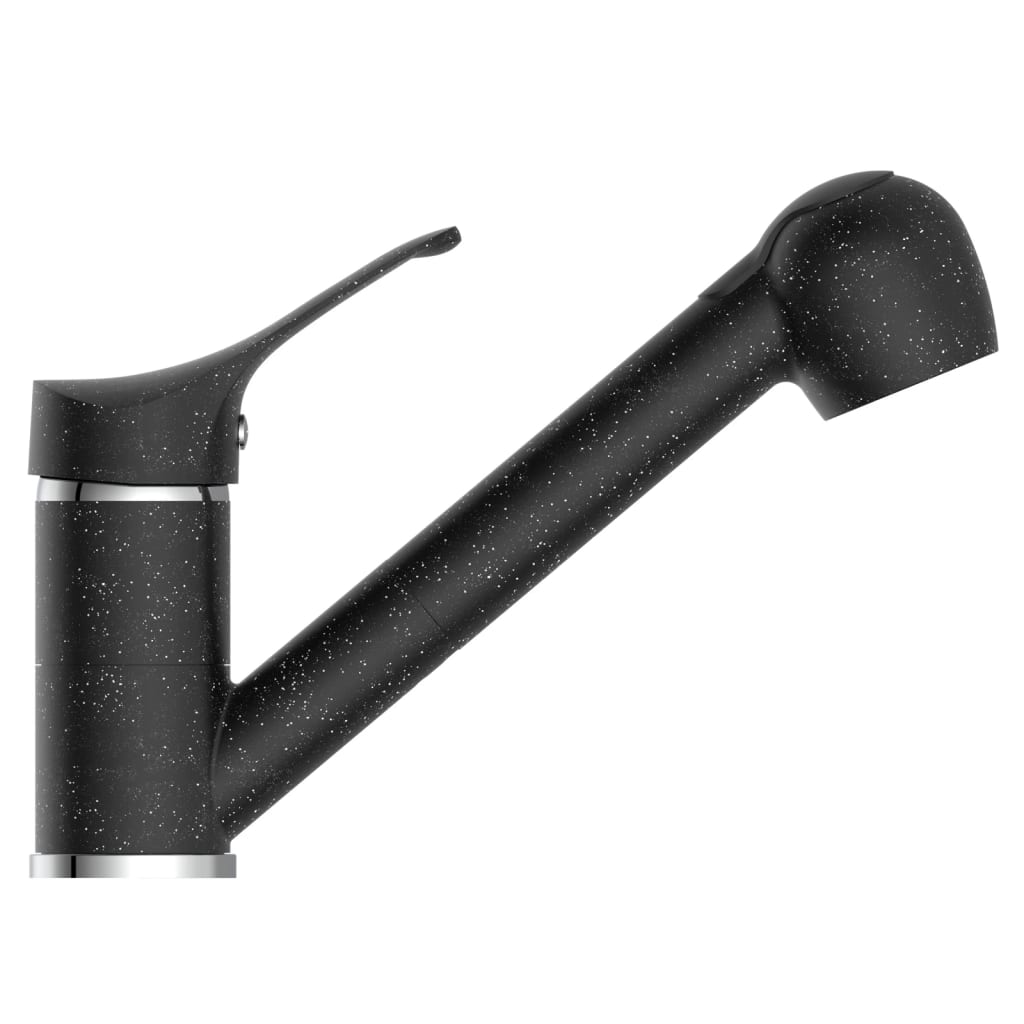 Eisl Kitchen Mixer Granit med udvidelig output sort-krom farve