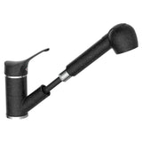 Eisl Kitchen Mixer Granit med udvidelig output sort-krom farve