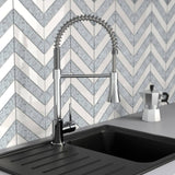 Mixer eisl a bottl con Spiral Spring Leon Chrome -colorato