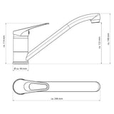 Eisl Eisl Kichen Mixergeschwindegkeet Black-Chrome-faarweg