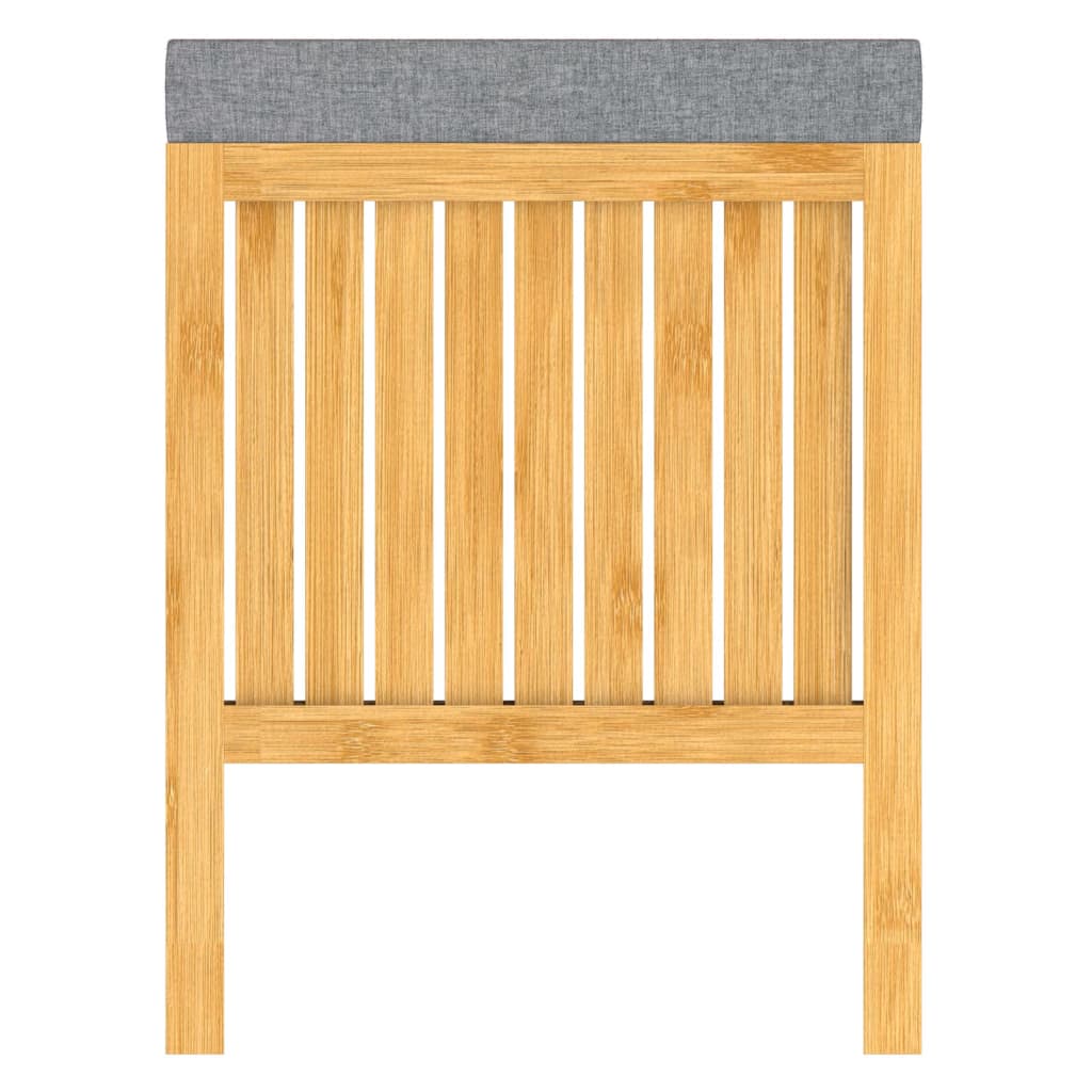 Eisl 2-in-1 Wäschkuerf mat Sëtzkissioun 39x39x52.5 cm Bambus