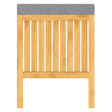 Eisl 2-in-1 Wäschkuerf mat Sëtzkissioun 39x39x52.5 cm Bambus